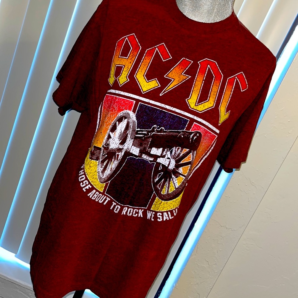 Vintage 90'S AC/DC band merchandise T-shirt